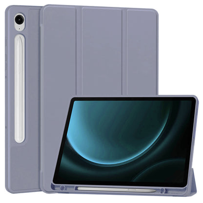 Hoes voor Samsung Galaxy Tab S9 FE / Tab S9 / Tab S10 FE, Techsuit, Flex Trifold, Paars
