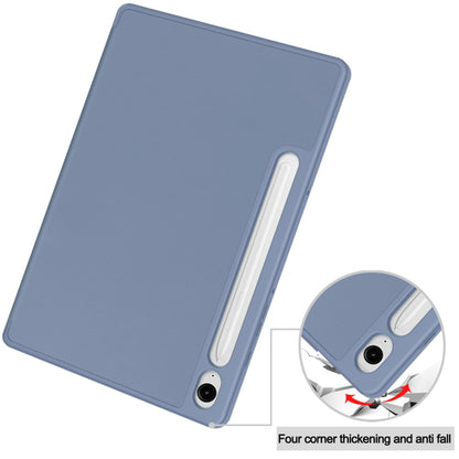 Hoes voor Samsung Galaxy Tab S9 FE / Tab S9 / Tab S10 FE, Techsuit, Flex Trifold, Paars