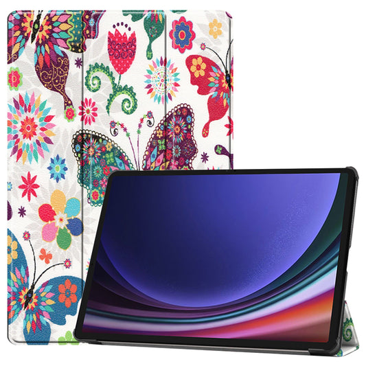 Hoes voor Samsung Galaxy Tab S9 FE / Tab S9 / Tab S10 FE, Techsuit, FoldPro Butterfly, Multicolor