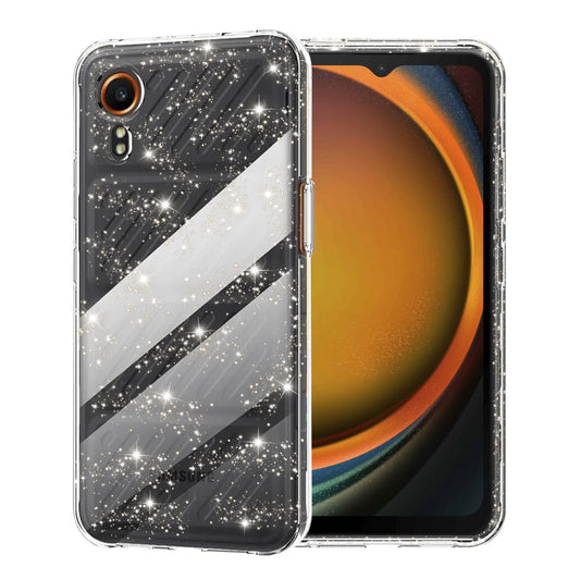 Hoes voor Samsung Galaxy Xcover7 G556, Techsuit, SparkleSkin, Transparant
