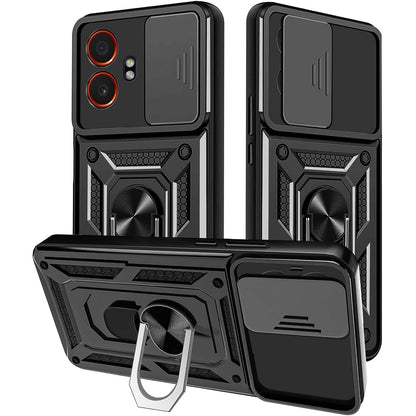 Hoes voor Samsung Galaxy XCover7 Pro, Techsuit, CamShield, Zwart