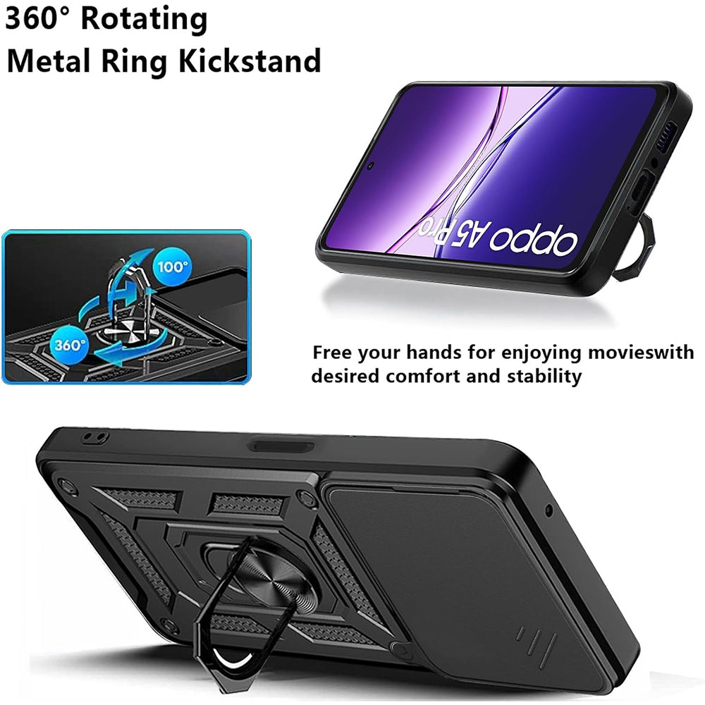 Hoes voor Samsung Galaxy XCover7 Pro, Techsuit, CamShield, Zwart