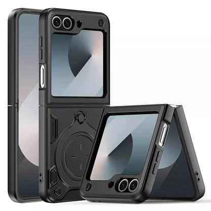 Hoes voor Samsung Galaxy Z Flip7 FE F761 / Z Flip6 F741, Techsuit, CamGuard Pro, Zwart