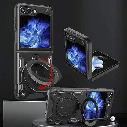 Hoes voor Samsung Galaxy Z Flip7 FE F761 / Z Flip6 F741, Techsuit, CamGuard Pro, Zwart