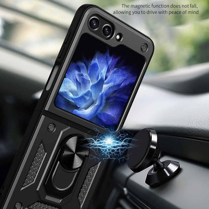 Hoes voor Samsung Galaxy Z Flip7 FE F761 / Z Flip6 F741, Techsuit, CamShield, Zwart