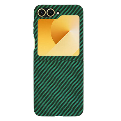 Hoes voor Samsung Galaxy Z Flip7 FE F761 / Z Flip6 F741, Techsuit, Carbonite FiberShell, Groen