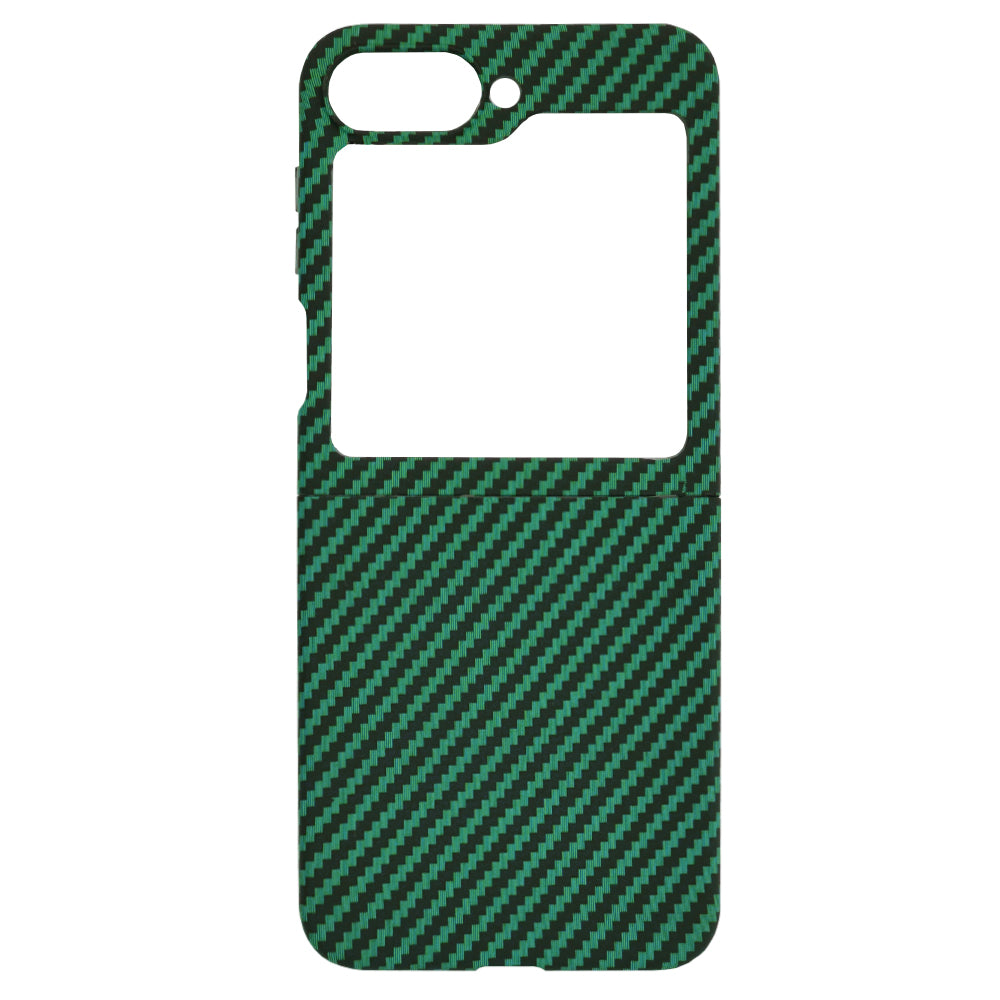 Hoes voor Samsung Galaxy Z Flip7 FE F761 / Z Flip6 F741, Techsuit, Carbonite FiberShell, Groen