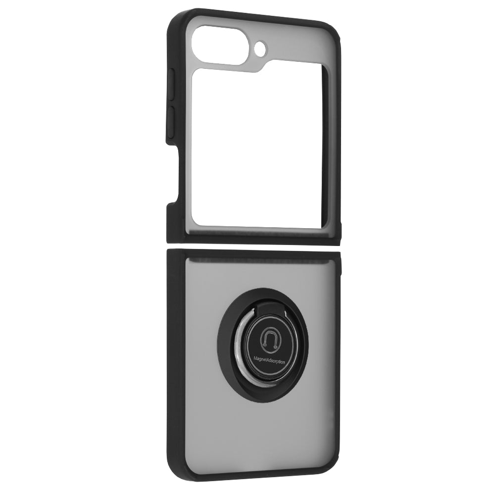 Hoes voor Samsung Galaxy Z Flip7 FE F761 / Z Flip6 F741, Techsuit, Glinth, Zwart