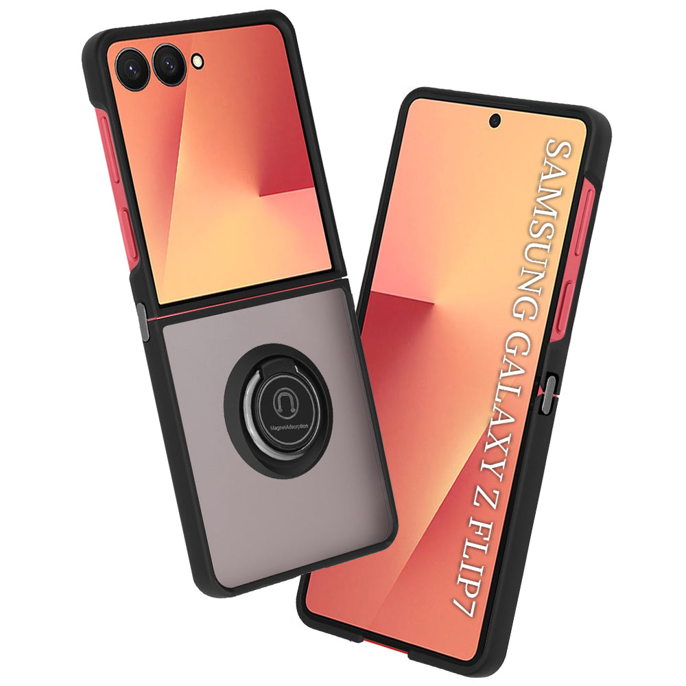 Hoes voor Samsung Galaxy Z Flip7 F766, Techsuit, Glinth, Zwart