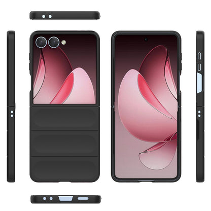 Hoes voor Samsung Galaxy Z Flip7 F766, Techsuit, Magic Shield, Zwart