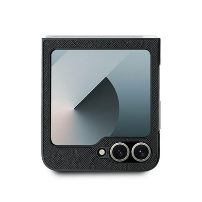 Hoes voor Samsung Galaxy Z Flip7 FE F761 / Z Flip6 F741, Karl Lagerfeld, Saffiano Karl & Choupette Metal, Zwart