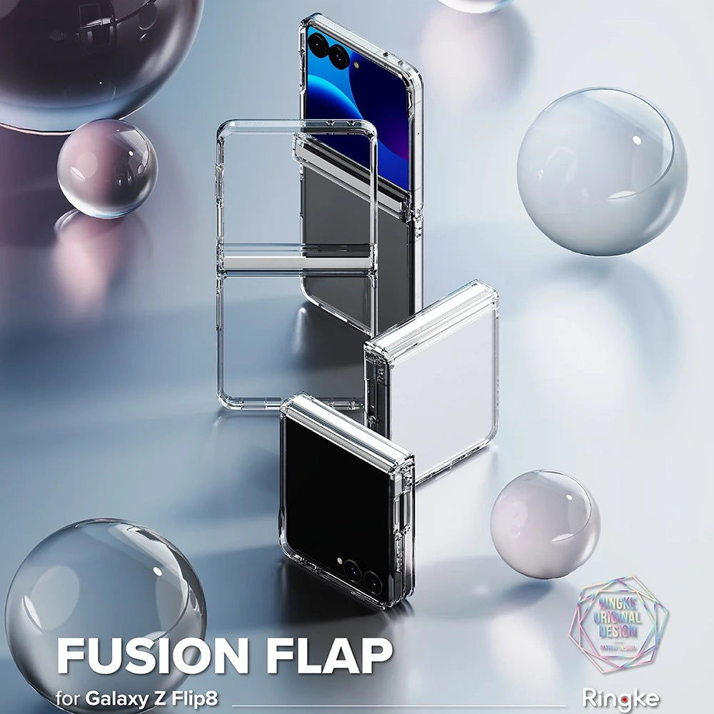 Hoes voor Samsung Galaxy Z Flip8 F776, Ringke, Fusion Flap, Transparant