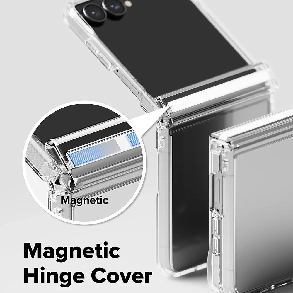 Hoes voor Samsung Galaxy Z Flip8 F776, Ringke, Fusion Flap, Transparant
