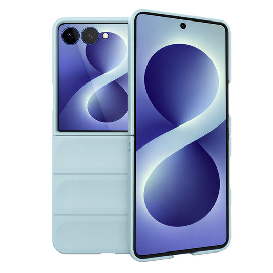 Hoes voor Samsung Galaxy Z Flip8 F776, Techsuit, Magic Shield, Blauw