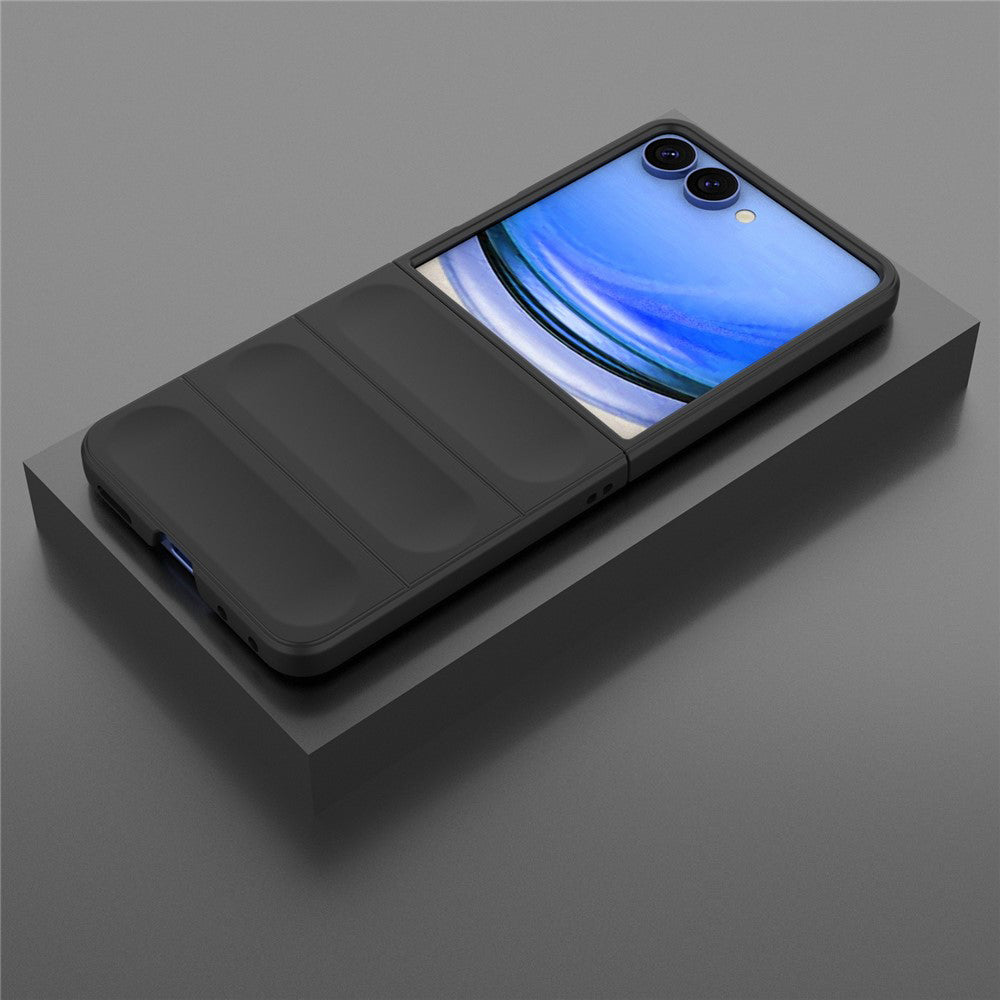 Hoes voor Samsung Galaxy Z Flip8 F776, Techsuit, Magic Shield, Zwart