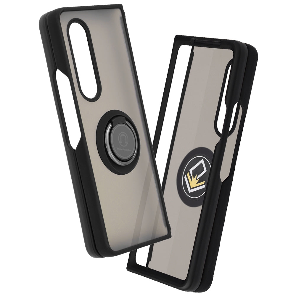 Hoes voor Samsung Galaxy Z Fold3 5G F926, Techsuit, Glinth, Zwart