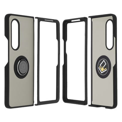 Hoes voor Samsung Galaxy Z Fold3 5G F926, Techsuit, Glinth, Zwart