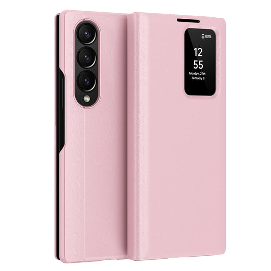 Hoes voor Samsung Galaxy Z Fold3 5G F926, Techsuit, SmartView, Roze