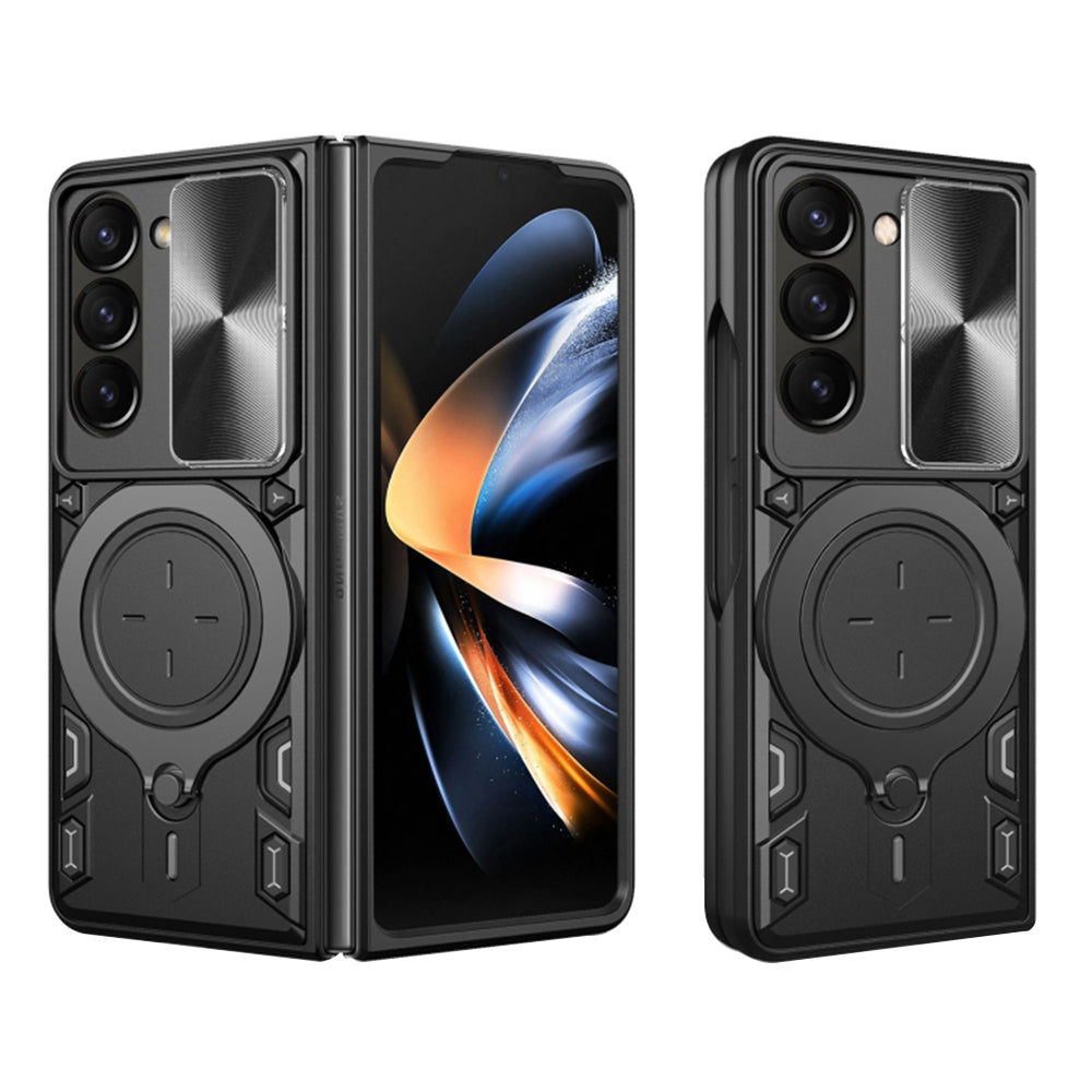 Hoes voor Samsung Galaxy Z Fold5 F946, Techsuit, CamGuard Pro, Zwart