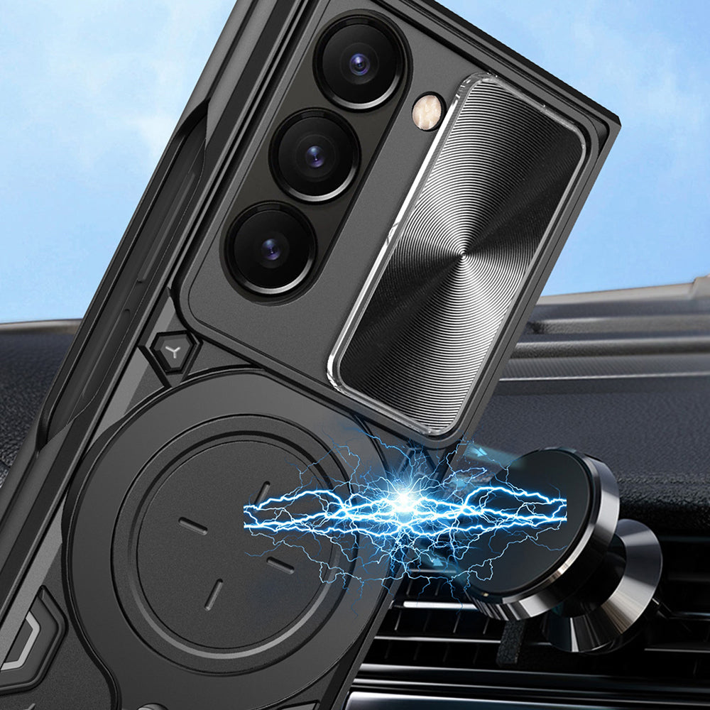 Hoes voor Samsung Galaxy Z Fold5 F946, Techsuit, CamGuard Pro, Zwart