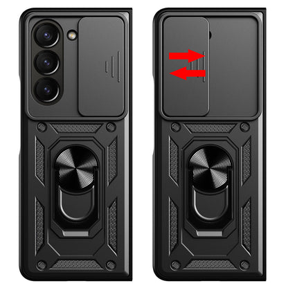 Hoes voor Samsung Galaxy Z Fold5 F946, Techsuit, CamShield, Zwart