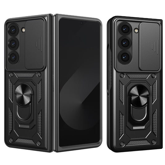 Hoes voor Samsung Galaxy Z Fold6 F956, Techsuit, CamShield, Zwart