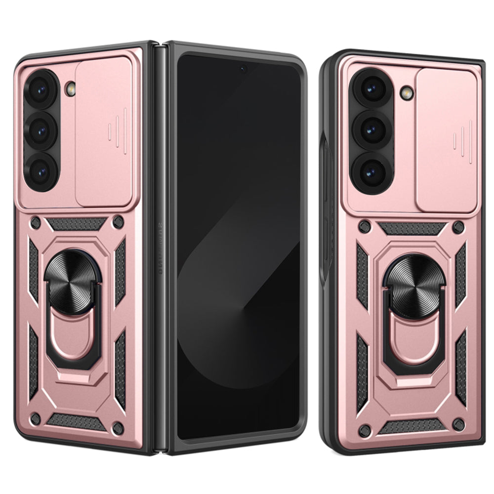 Hoes voor Samsung Galaxy Z Fold6 F956, Techsuit, CamShield, Roze