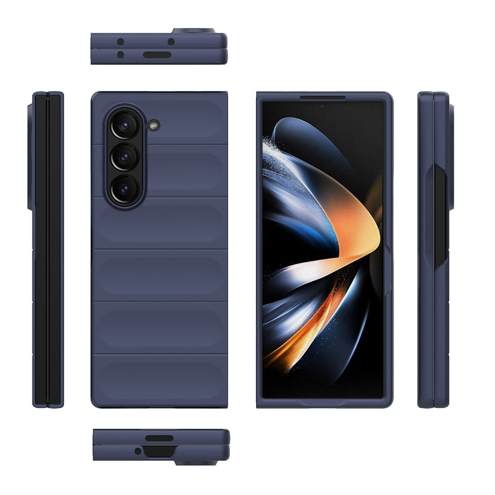 Hoes voor Samsung Galaxy Z Fold6 F956, Techsuit, Magic Shield, Rood