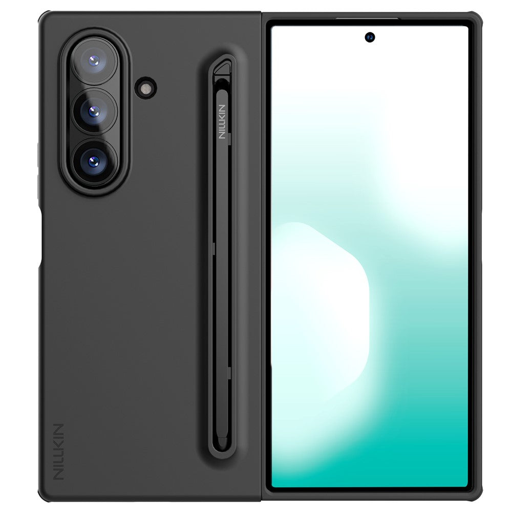 Hoes voor Samsung Galaxy Z Fold7 F966, Nillkin, Flex Pure met S-Pen houder, Zwart