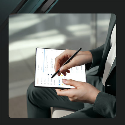 Hoes voor Samsung Galaxy Z Fold7 F966, Nillkin, Flex Pure met S-Pen houder, Zwart