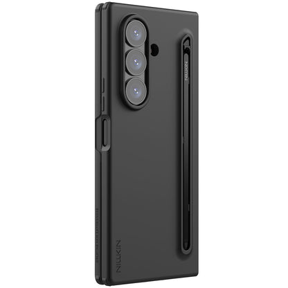 Hoes voor Samsung Galaxy Z Fold7 F966, Nillkin, Flex Pure met S-Pen houder, Zwart