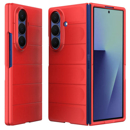 Hoes voor Samsung Galaxy Z Fold7 F966, Techsuit, Magic Shield, Rood