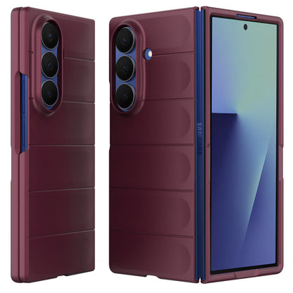 Hoes voor Samsung Galaxy Z Fold7 F966, Techsuit, Magic Shield, Bordeaux