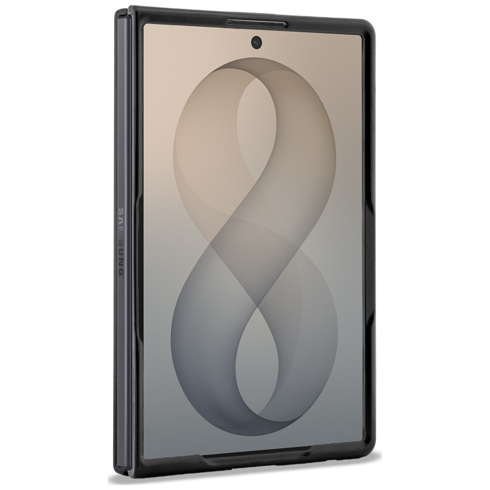 Hoes voor Samsung Galaxy Z Fold8 F971, Karl Lagerfeld, Saffiano Karl & Choupette Metalen Speld, Zwart