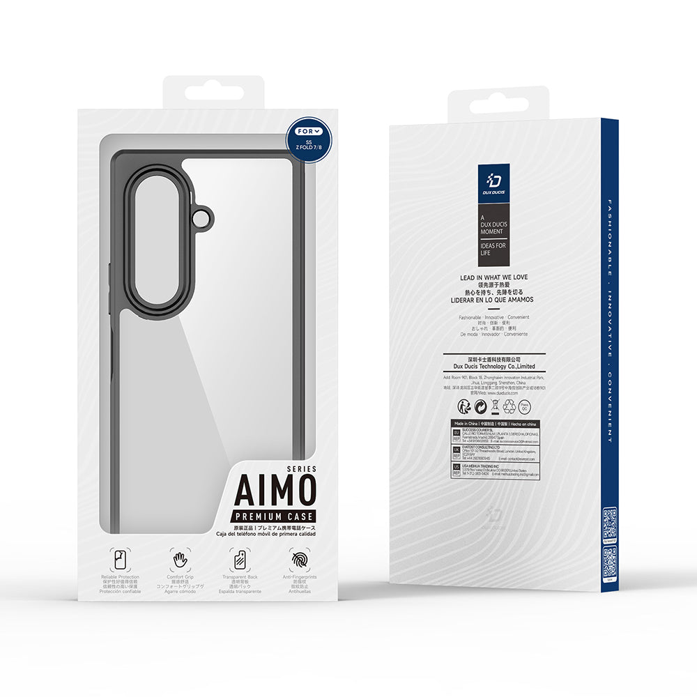 Hoes voor Samsung Galaxy Z Fold8 Ultra F976, DUX DUCIS, Aimo, Zwart