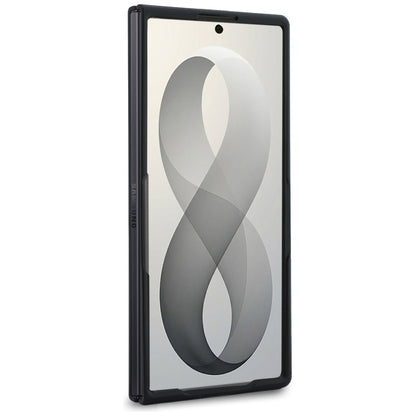 Hoes voor Samsung Galaxy Z Fold8 Ultra F976, Karl Lagerfeld, Saffiano Karl & Choupette metalen speld, Zwart