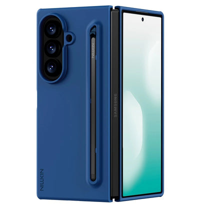 Hoes voor Samsung Galaxy Z Fold8 Ultra F976, Nillkin, Flex Pure met S-Pen houder, Blauw