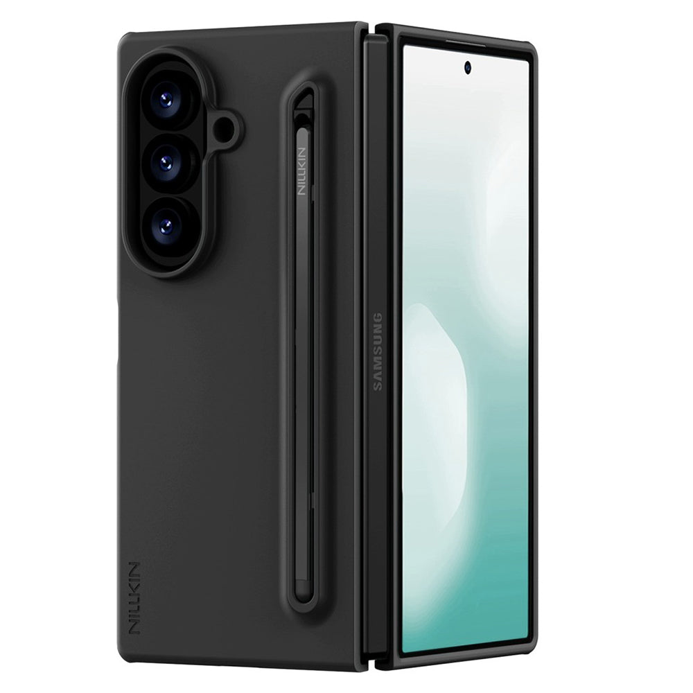Hoes voor Samsung Galaxy Z Fold8 Ultra F976, Nillkin, Flex Pure met S-Pen houder, Zwart