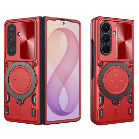 Hoes voor Samsung Galaxy Z Fold8 Ultra F976 / Z Fold7 F966, Techsuit, CamGuard Pro, Rood