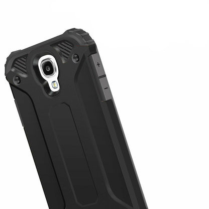 Hoes voor Samsung I9500 Galaxy S4, Techsuit, Hybrid Armor, Zwart