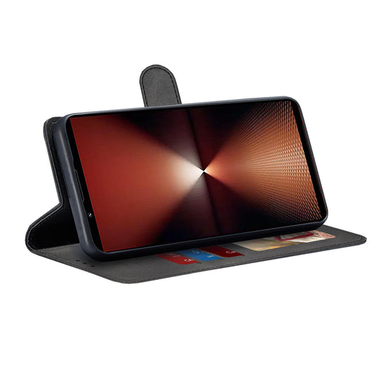 Hoes voor Sony Xperia 1 VI, Techsuit, Diary Book, Zwart
