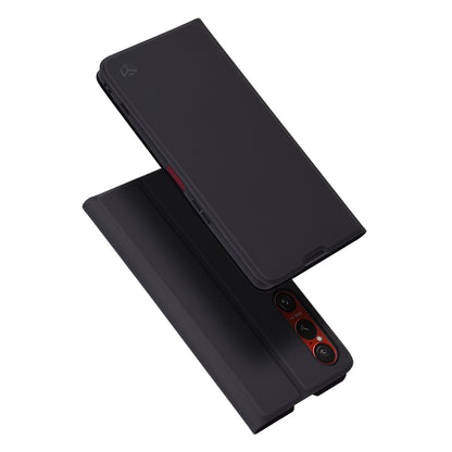 Hoes voor Sony Xperia 1 VI, Techsuit, Magskin Book, Zwart
