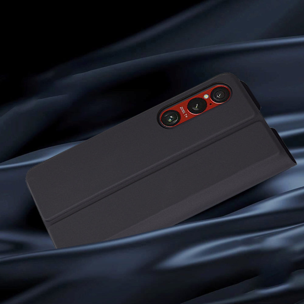 Hoes voor Sony Xperia 1 VI, Techsuit, Magskin Book, Zwart