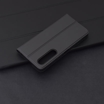 Hoes voor Sony Xperia 1 VI, Techsuit, Magskin Book, Zwart