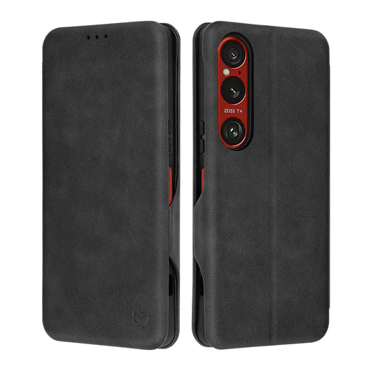 Hoes voor Sony Xperia 1 VI, Techsuit, Safe Wallet Plus, Zwart