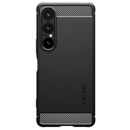 Hoes voor Sony Xperia 1 VII, Spigen, Rugged Armor, Matzwart