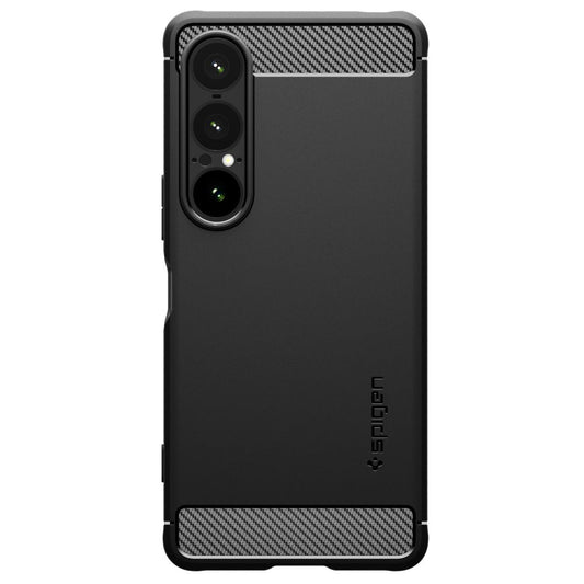 Hoes voor Sony Xperia 1 VII, Spigen, Rugged Armor, Matzwart