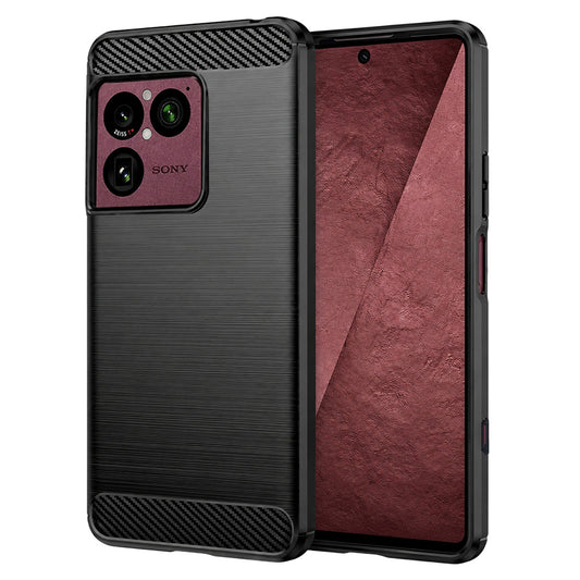 Hoes voor Sony Xperia 1 VIII, Techsuit, Carbon, Zwart