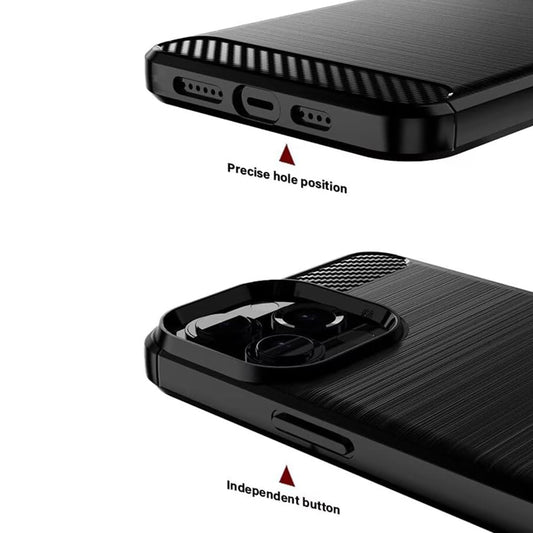 Hoes voor Sony Xperia 1 VIII, Techsuit, Carbon, Zwart