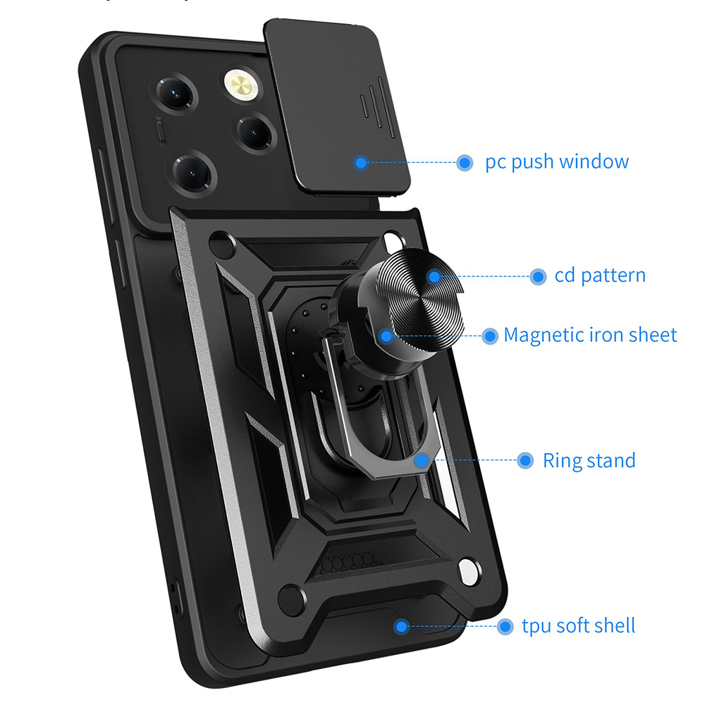 Hoes voor Tecno Spark 20 Pro / Infinix Hot 40 / Hot 40 Pro, Techsuit, CamShield, Roze